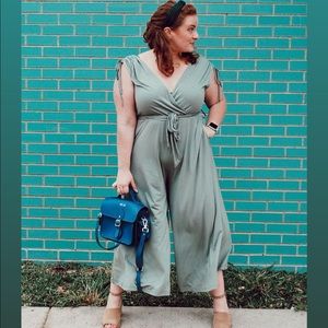 Ollie Marie XL Light Green Jumpsuit